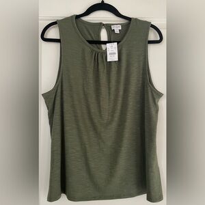 J. Crew NWT Olive Green Tank Top